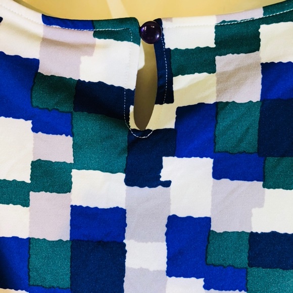 Boutique-Tracy Negoshian Kayla dress-paint Blocks - Picture 7 of 8